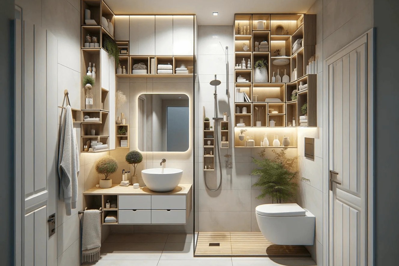 Optimizing Small Bathrooms with Innovative Cabinetry